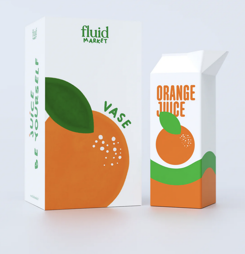 FLUID MARKET - Vase ORANGE JUICE