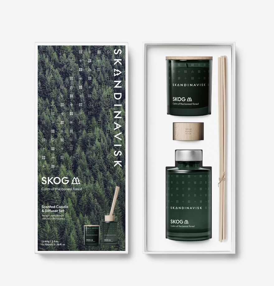 SKANDINAVISK - Giftbox "Skog" bougie + diffuser