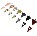 TELLMEE - Accessoire de Boucle d'Oreille TIKA Triangle Paillettes confetti Or