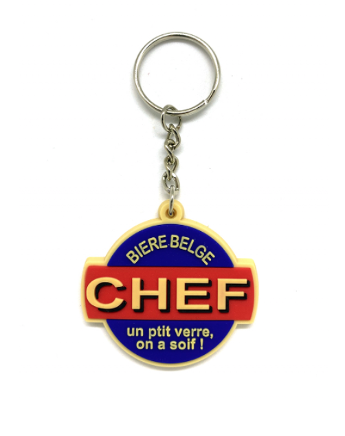 MP DESIGN - Porte-clés "Chef, un p'tit verre"