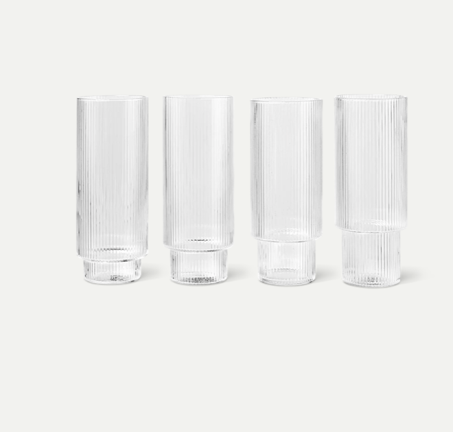 Ferm Living - Verre Ripple (4pces) (copie)