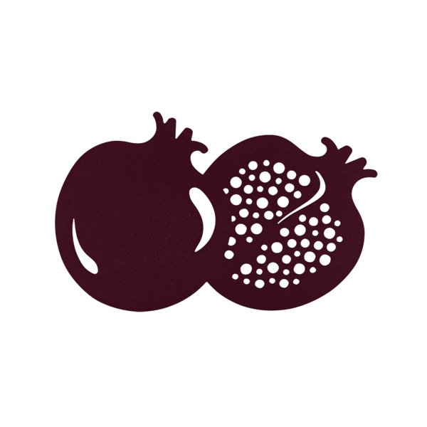 FERMOB - Dessous de Plat GRENADE Cerise Noir