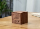 Gingko - CUBE PLUS CLOCK - Noyer