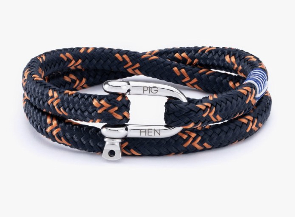 PIG & HEN - SALTY STEVE NAVY ORANGE | SILVER