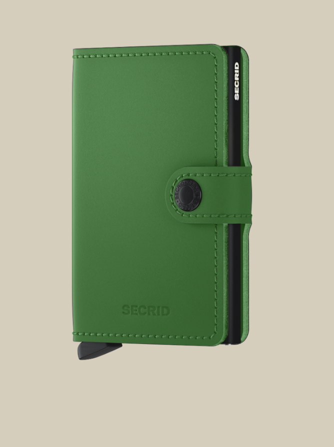 SECRID - MiniWallet MATTE bright green