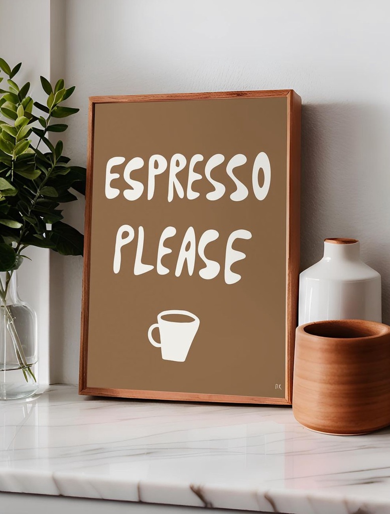 Caraboutcha - Poster ESPRESSO PLEASE 30x40