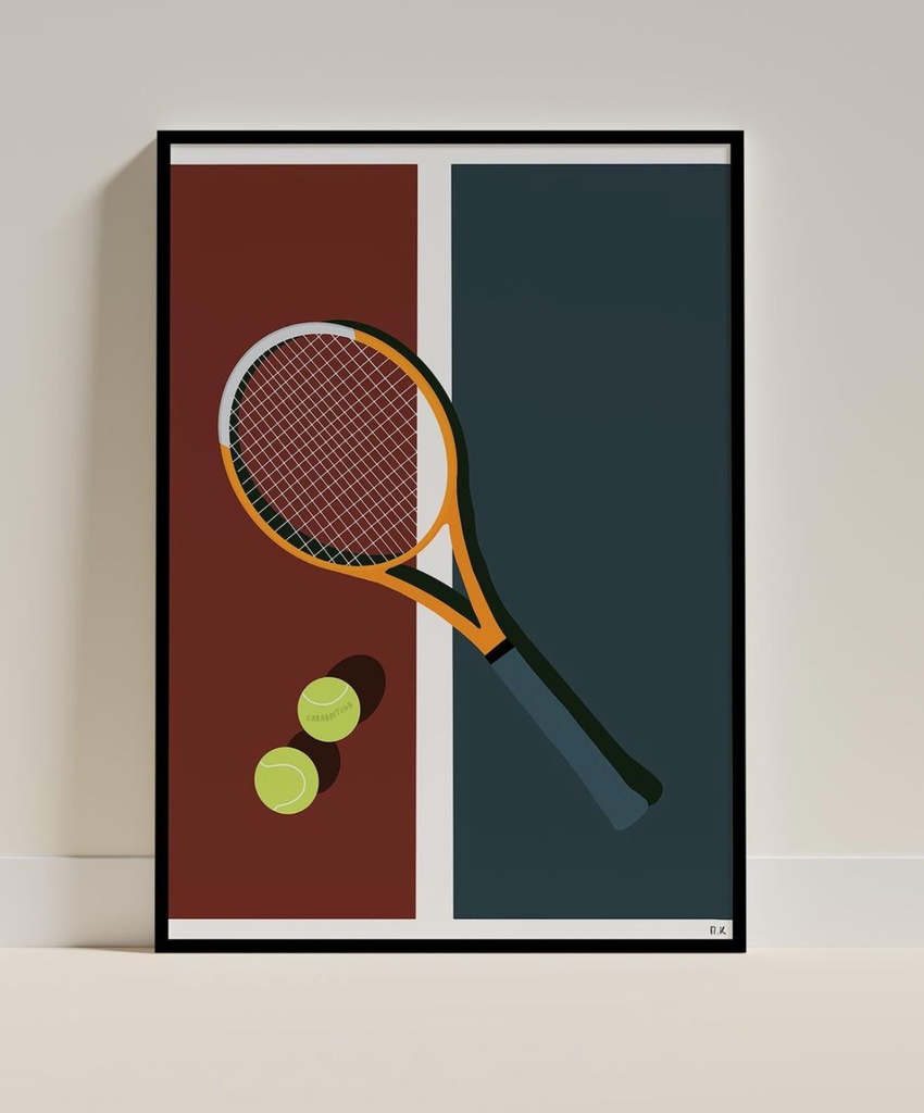 Caraboutcha - Poster TENNIS COURT 50x70