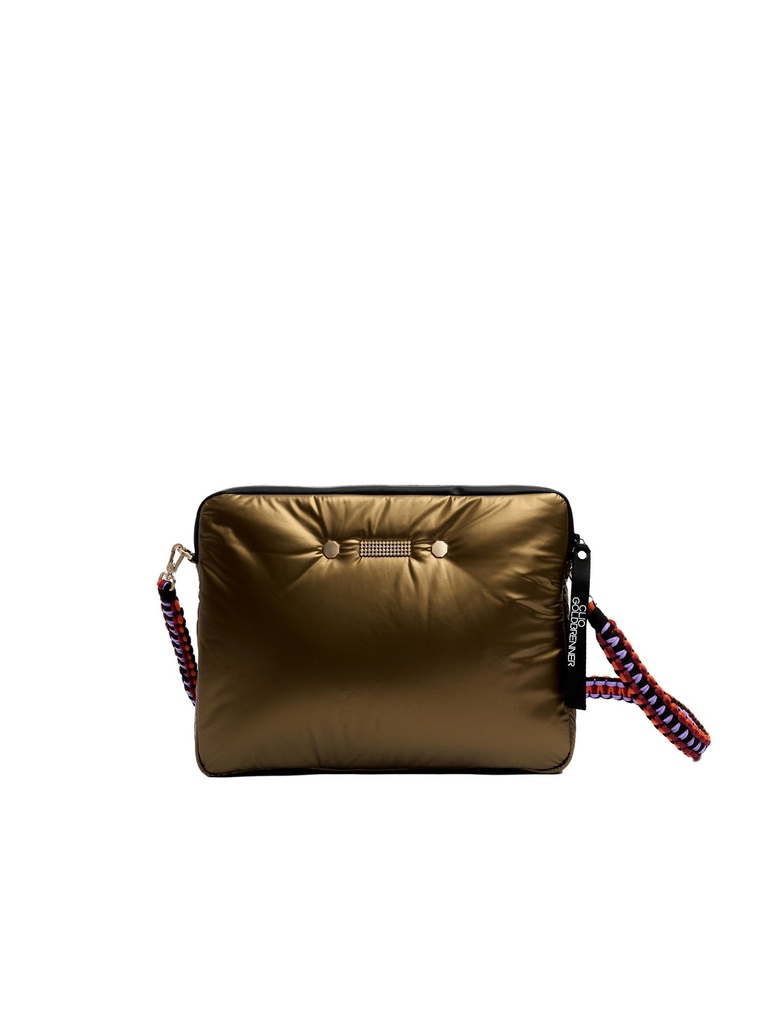 CLIO GOLDBRENNER - Pochette à ordinateur Motion PIXEL Bronze Gold/Pink