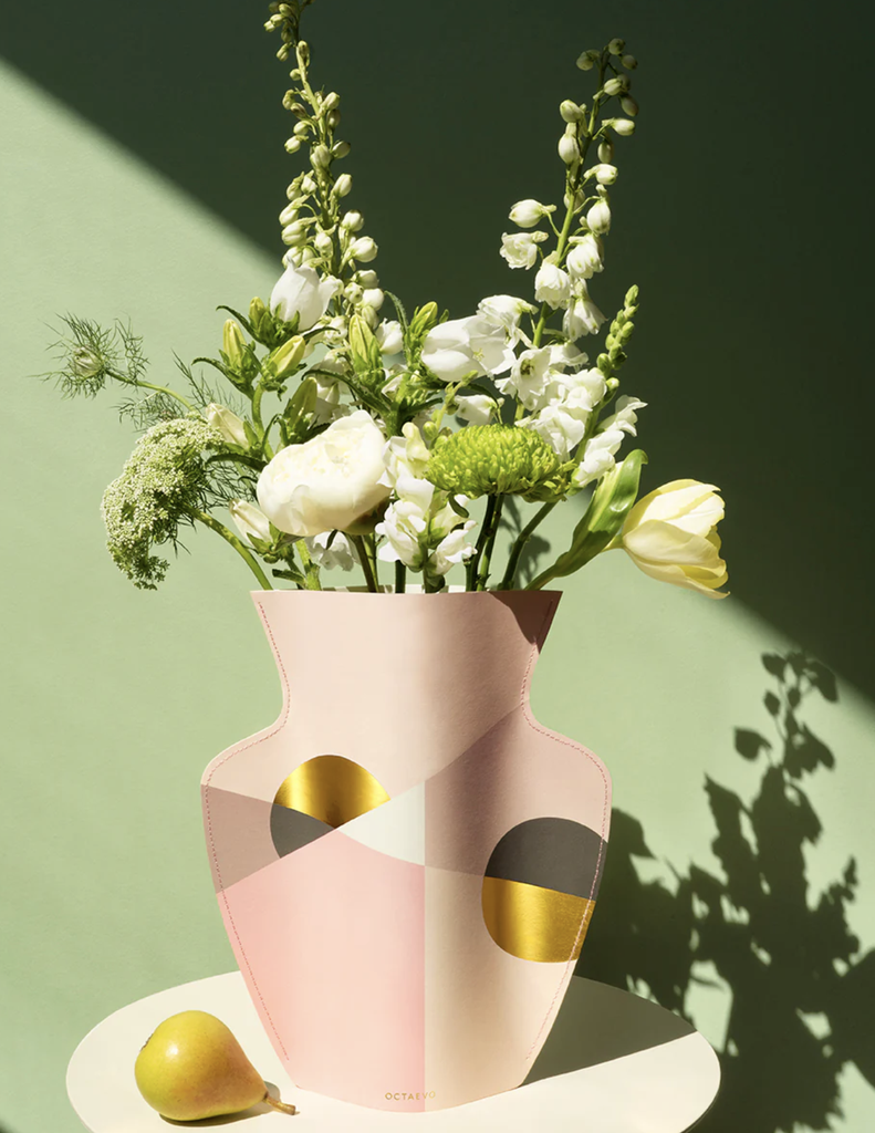 OCTAEVO - Vase en papier Sienne – Rose