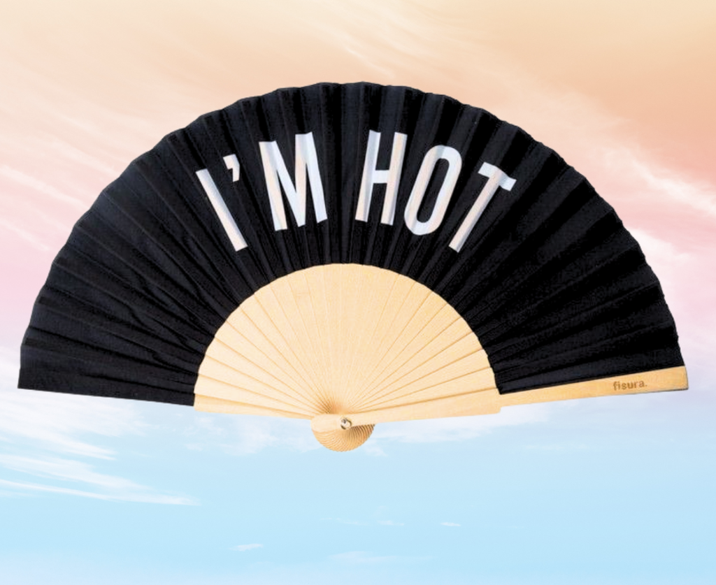 Fisura - Eventail "I'm hot" - noir