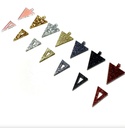 TELLMEE - Accessoire de Boucle d'Oreille TIKA Triangle Paillettes confetti Or