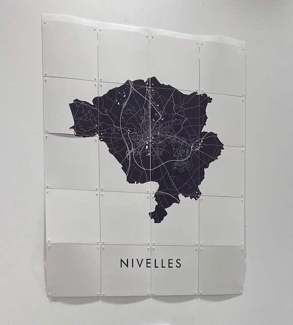 Ixxi - Nivelles City Map 80 x 100cm