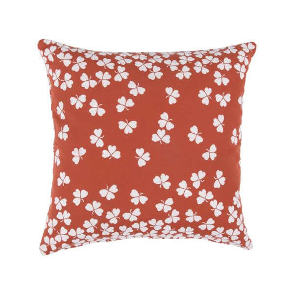 FERMOB - Coussin Outdoor TREFLE 44x44cm Ocre Rouge