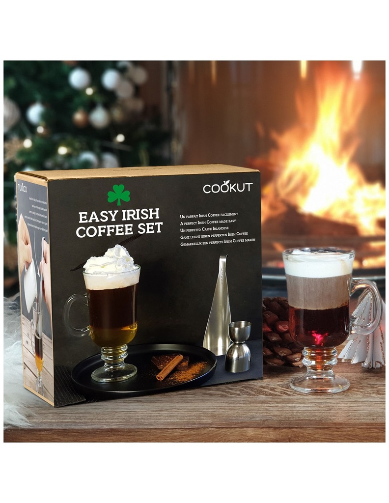 COOKUT - Coffret Irish coffee (2 pièces)