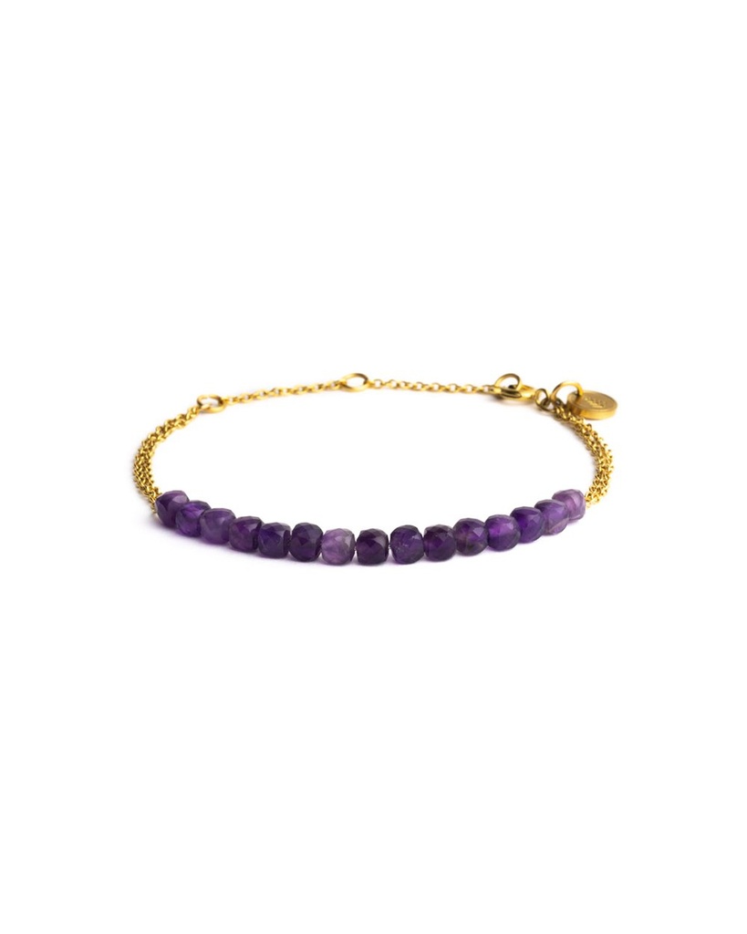 DIDYMA - Bracelet XANTHI Violet (AMETHYST)