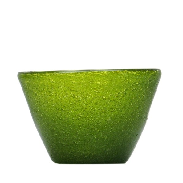 MEMENTO - SMALL BOWL Verre soufflé Olive