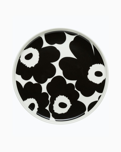 MARIMEKKO - Assiette 20cm UNIKKO Plate BLACK