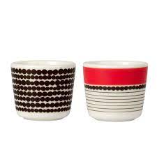 MARIMEKKO - Coquetiers SIIRTOLAPUUTARHA Egg cup Black/Red