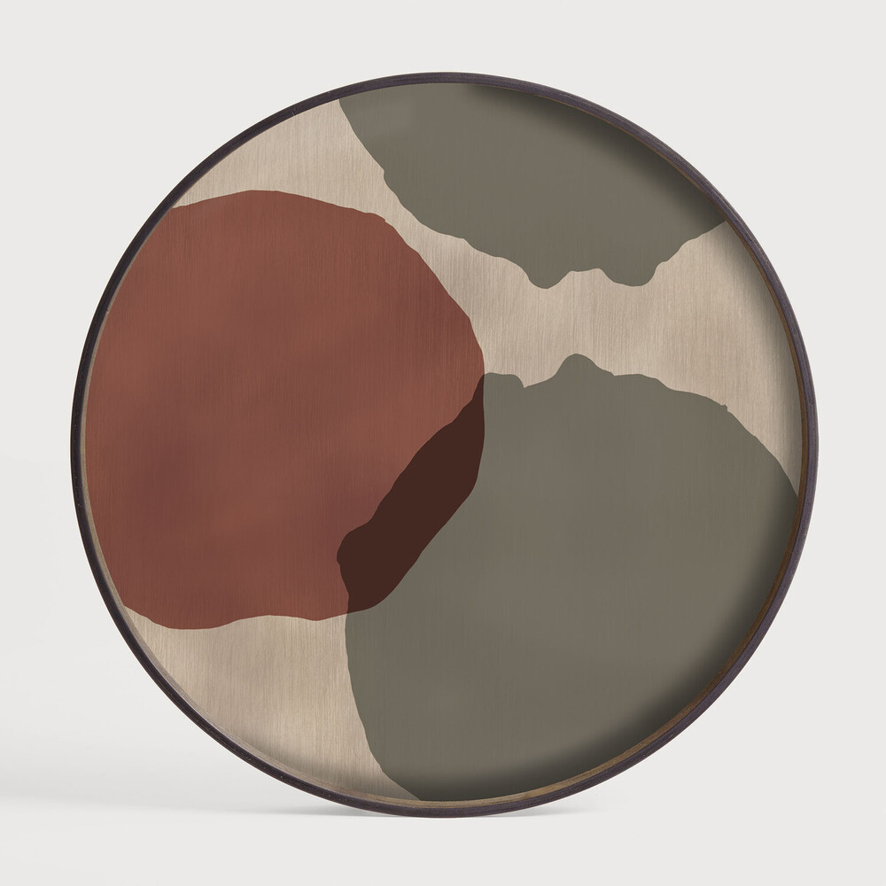 ETHNICRAFT - Plateau ROND 61cm Overlapping Dots