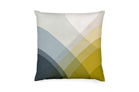 VITRA - Coussin HERRINGBONE Jaune Gris