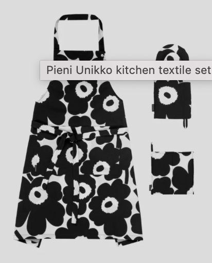 MARIMEKKO - Tablier Pieni Unikko (copie)