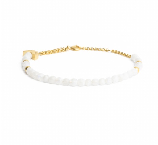 DIDYMA - Bracelet CHANIA Blanc (MOONSTONE)