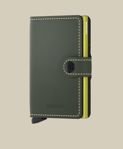 SECRID - MiniWallet MATTE green & lime