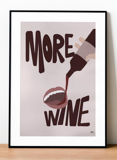 Caraboutcha - Poster MORE WINE 30x42 A3