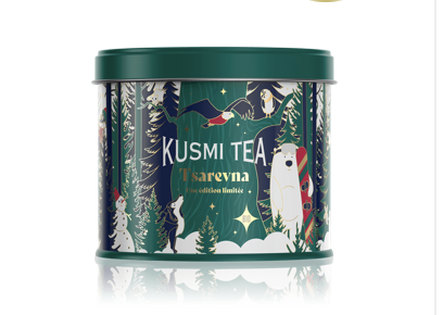 KUSMI TEA - TSAREVNA NOEL Bio Thé noir (Édition Limitée 2024) Boite 120g