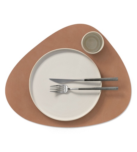 LINDDNA - Set de table Curve L Reversible (Nupo Truffle/Old Rose)