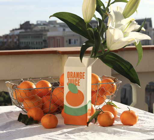 [AAVSEOJ] FLUID MARKET - Vase ORANGE JUICE